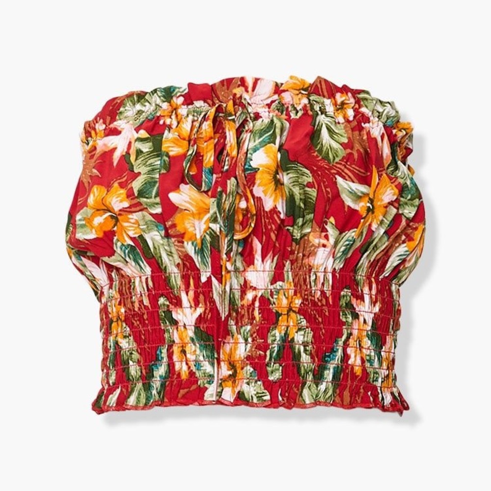 NWT Forever 21 Tropical Tube Top Small